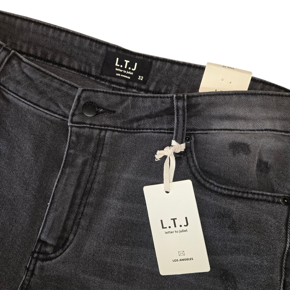 letter to juliet L.T.J. Black Denim Jeans Size 32 NWT